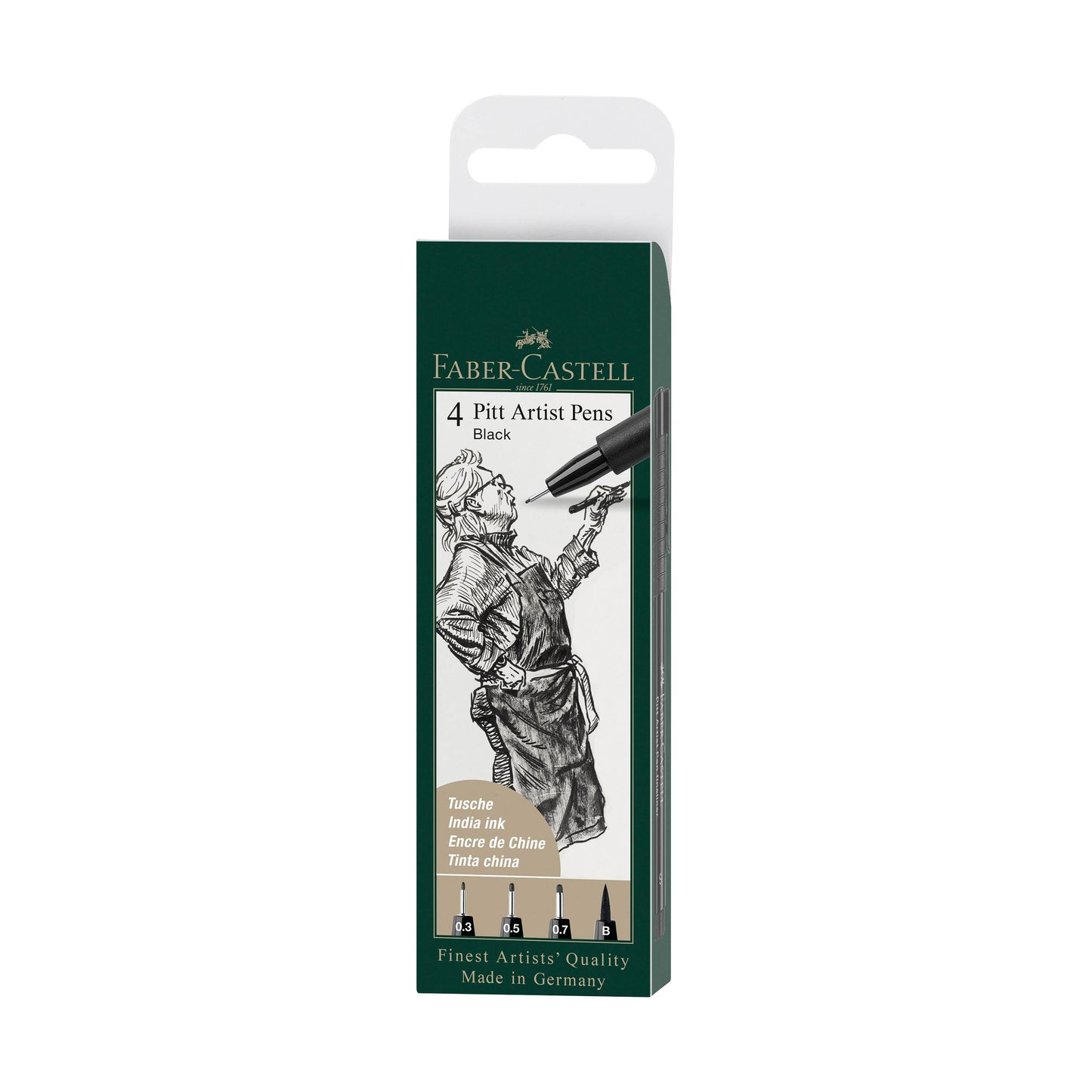 Pitt Artist Pen, #199 Black (S, F, M, B)