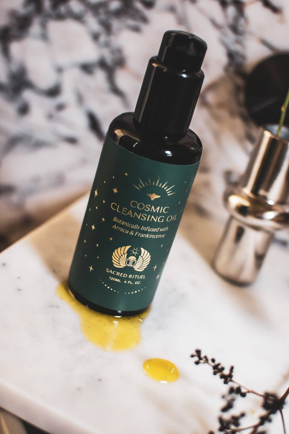 Cosmic Cleansing Oil~ Infused with Arnica & Frankincense