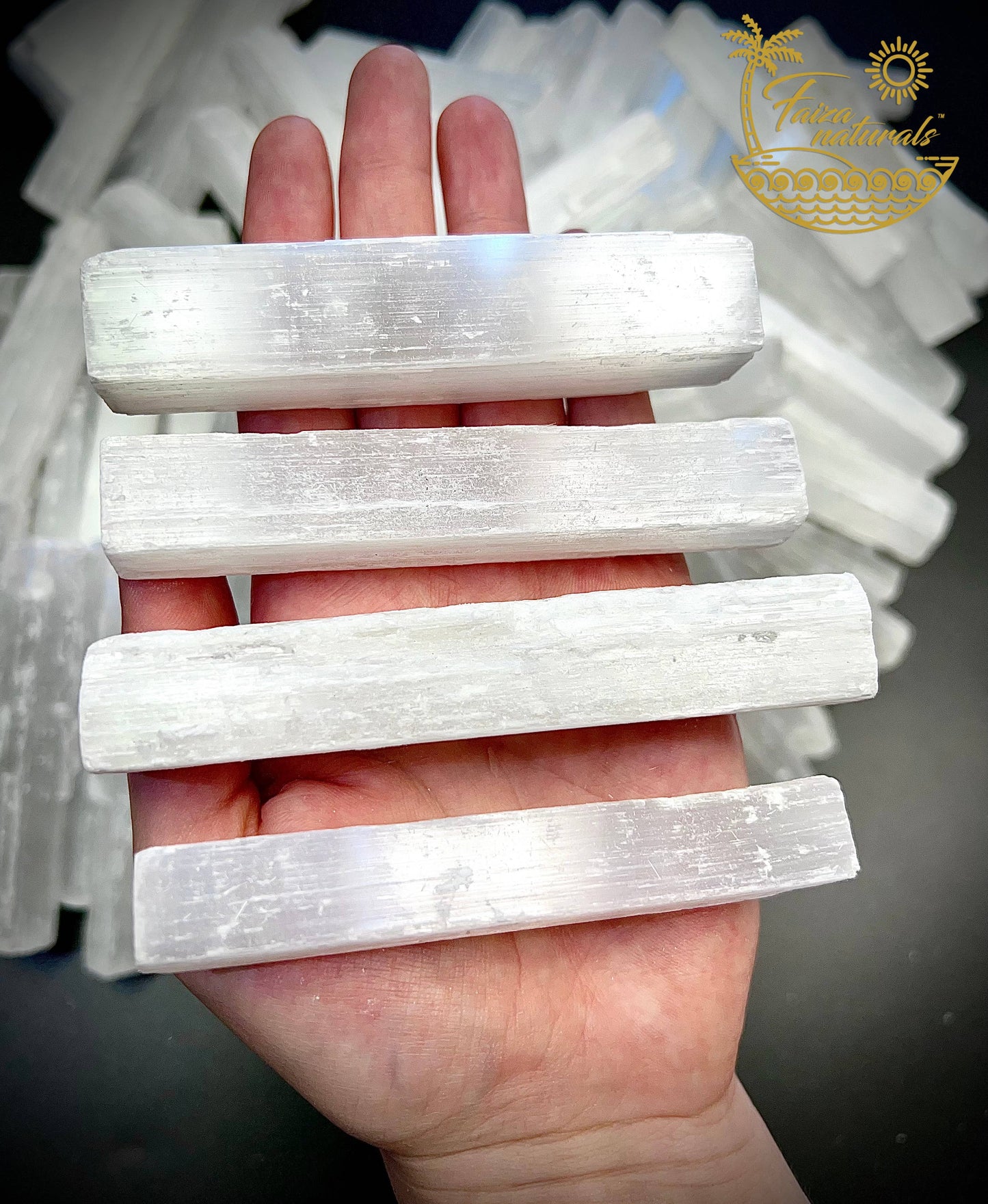 Selenite Crystal Wands (4 inch) Imported from Morocco