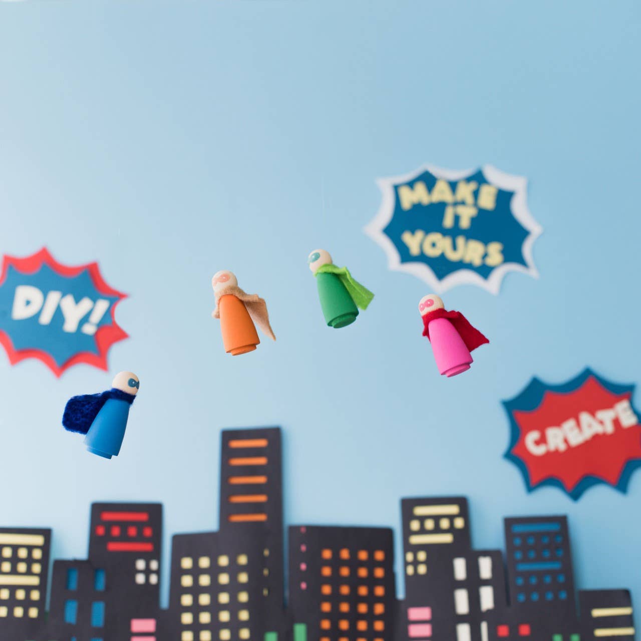 Wood Peg Dolls