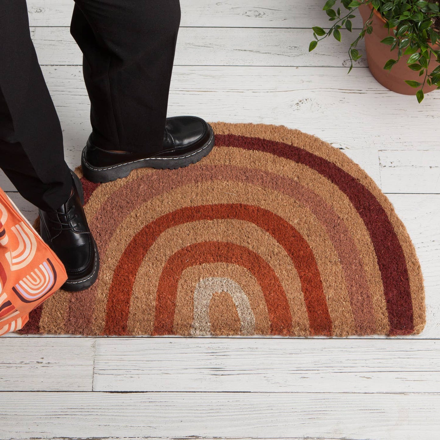 Danica Studio Solstice Coir Fiber Vinyl Backed Doormat