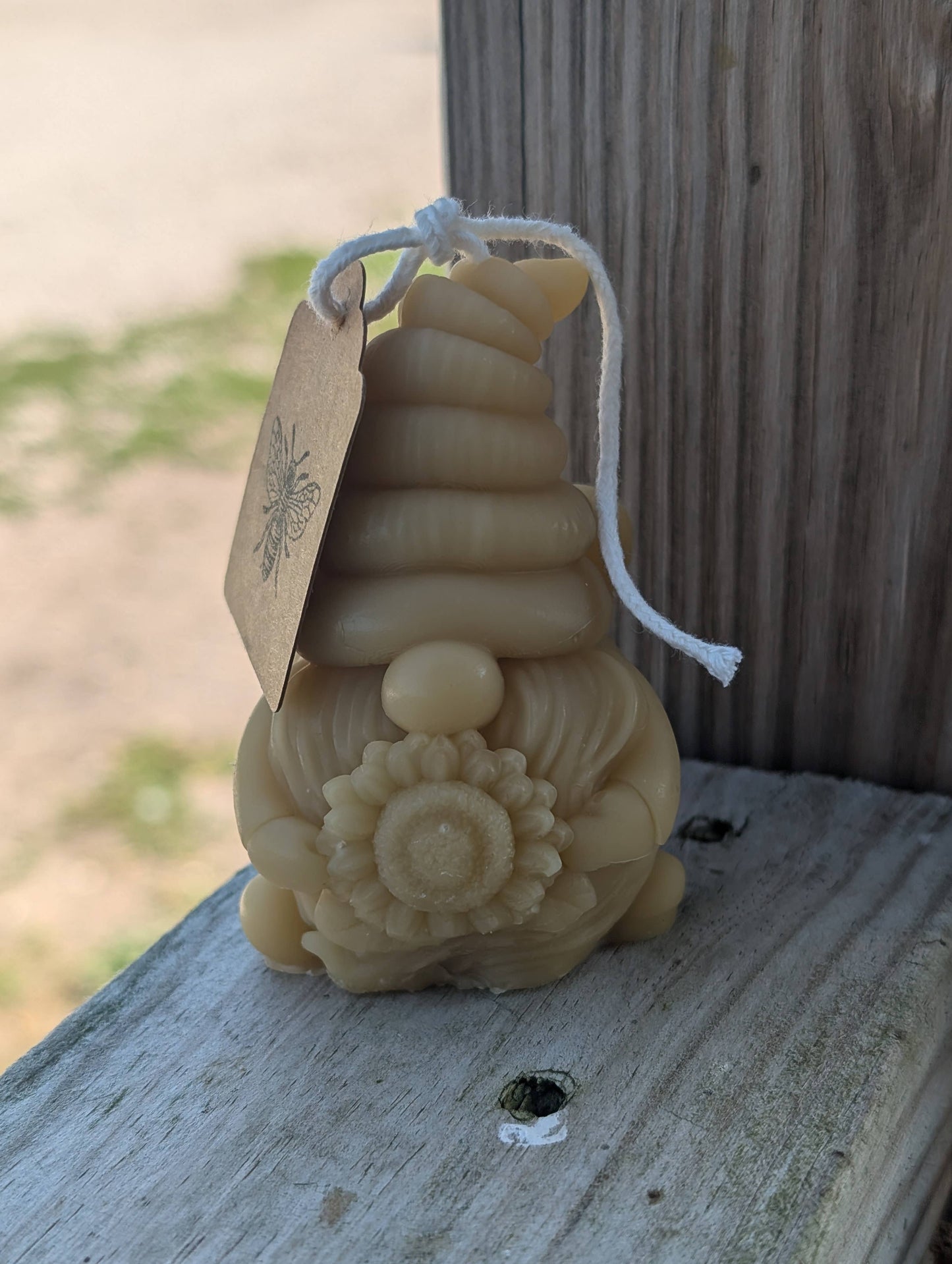 Beeswax Honey themed Gnome Candles
