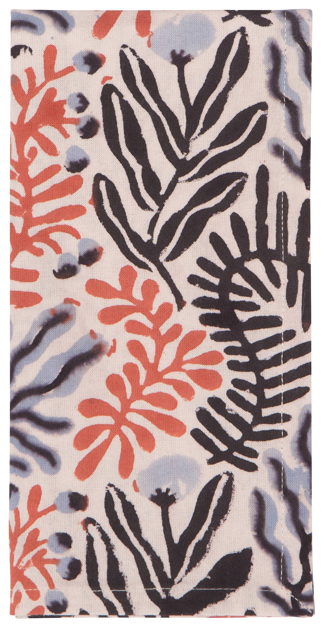 Danica Studio Entwine Cotton Block Printed Napkins Set of 4