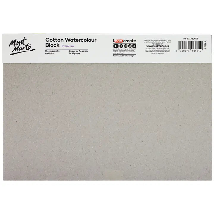 Cotton Watercolor Paper Block Premium 300gsm A5 8.3 X 5.8in