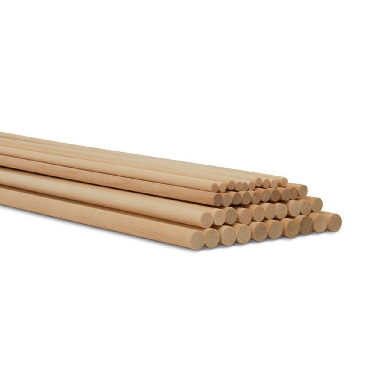 Wood Dowel Rod Pack 12" Assortment, 40 Pieces