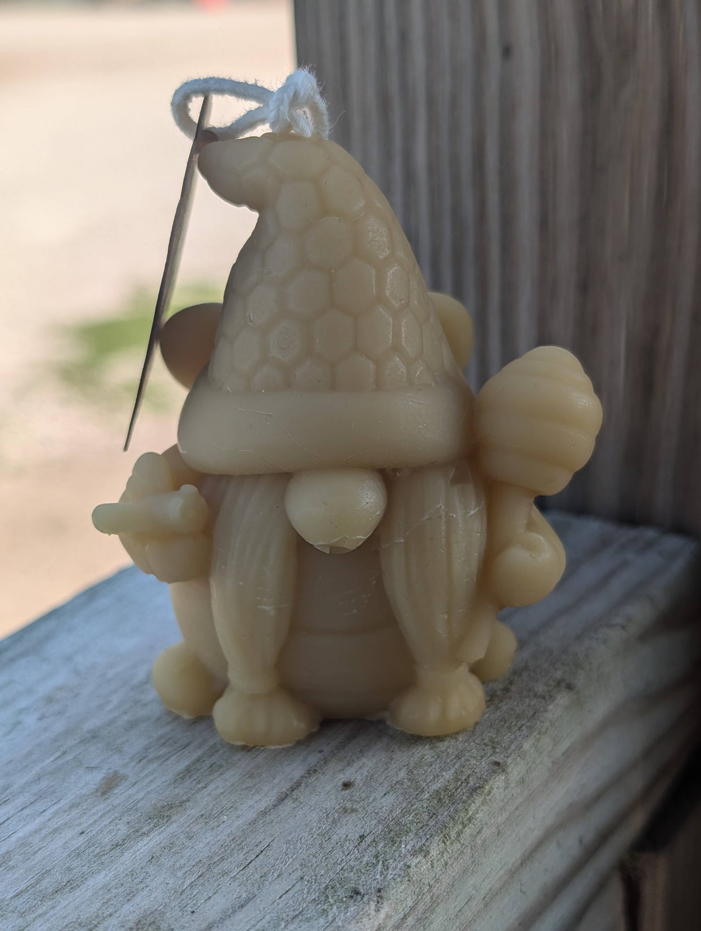 Beeswax Honey themed Gnome Candles