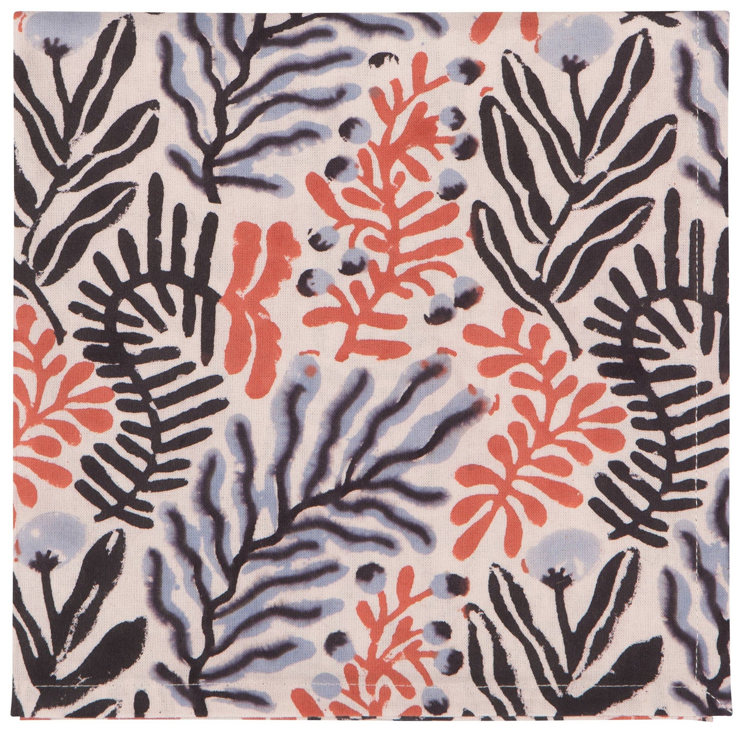 Danica Studio Entwine Cotton Block Printed Napkins Set of 4