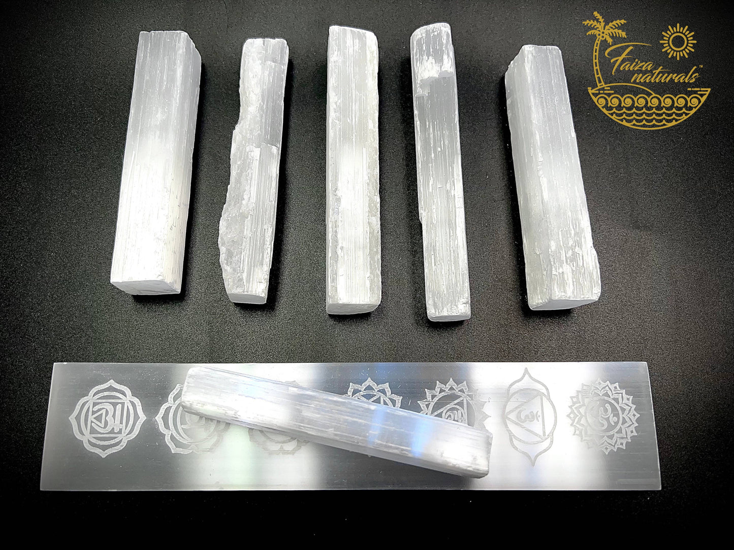 Selenite Crystal Wands (4 inch) Imported from Morocco