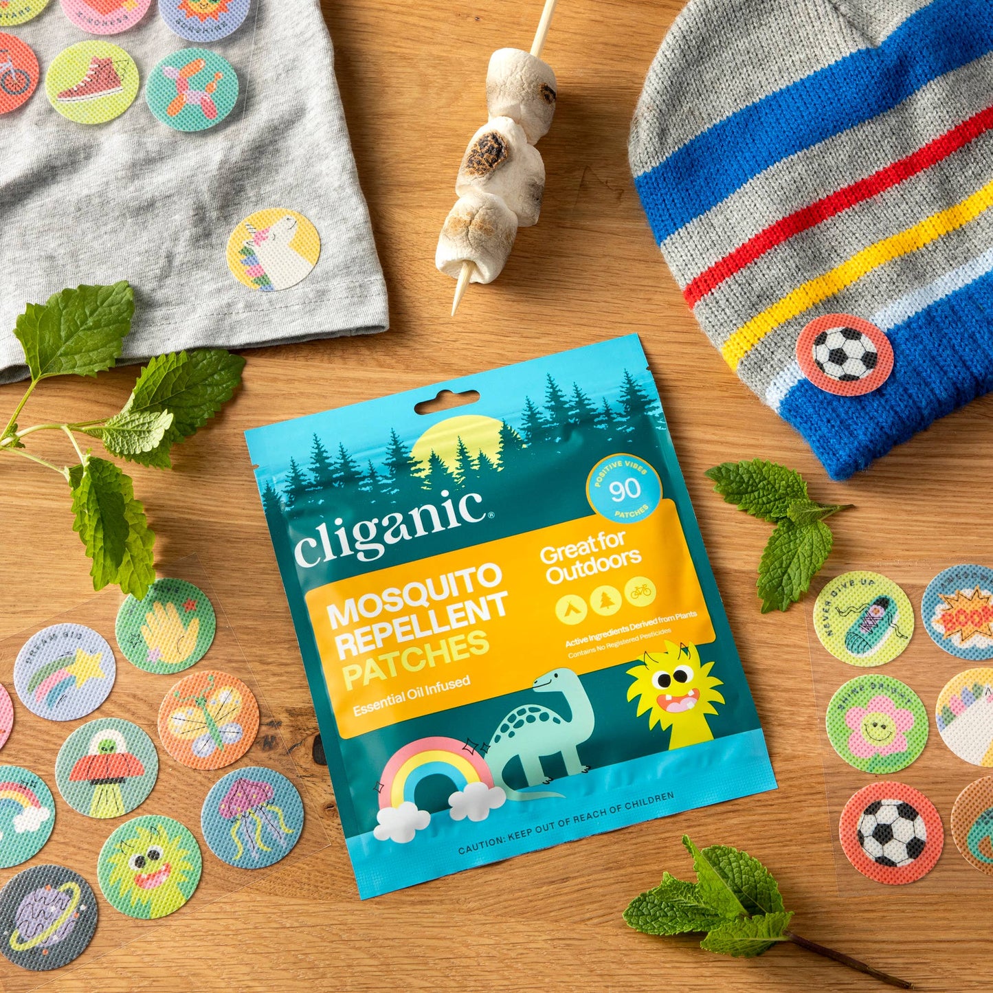Mosquito Repellent Patches - Positive Vibes for Kids