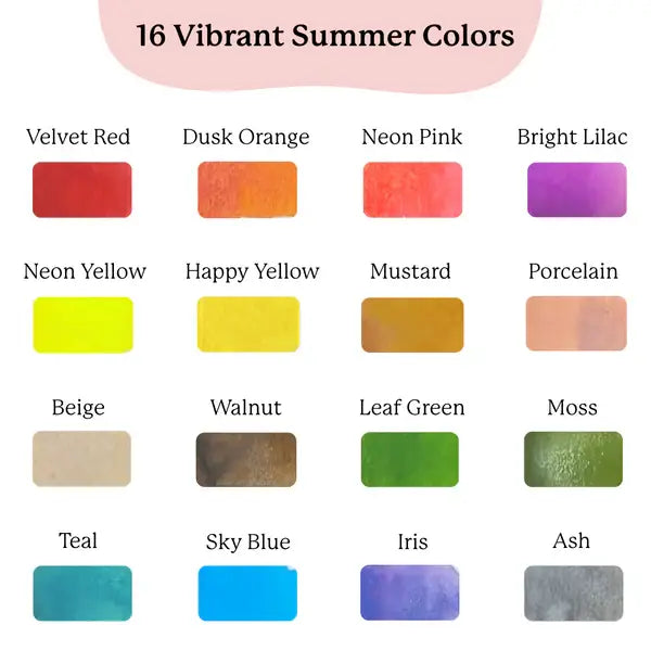 Summer Colorfolds - 16 summer colors (New Launch)