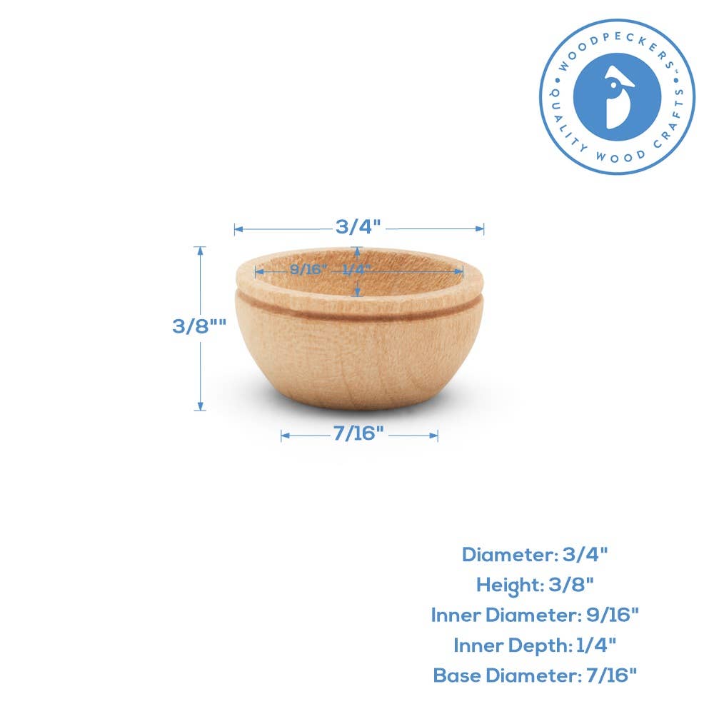 Mini Wooden Bowls