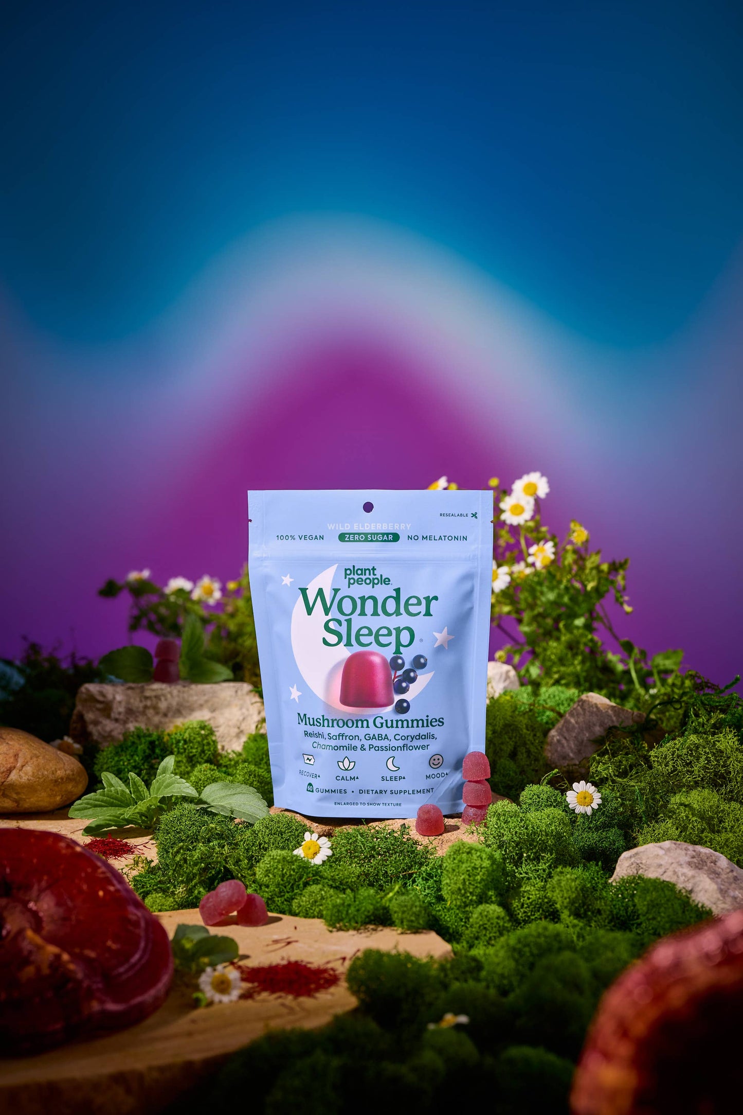 WonderSleep Mushroom Gummies Supplement for Sleep (60 ct)