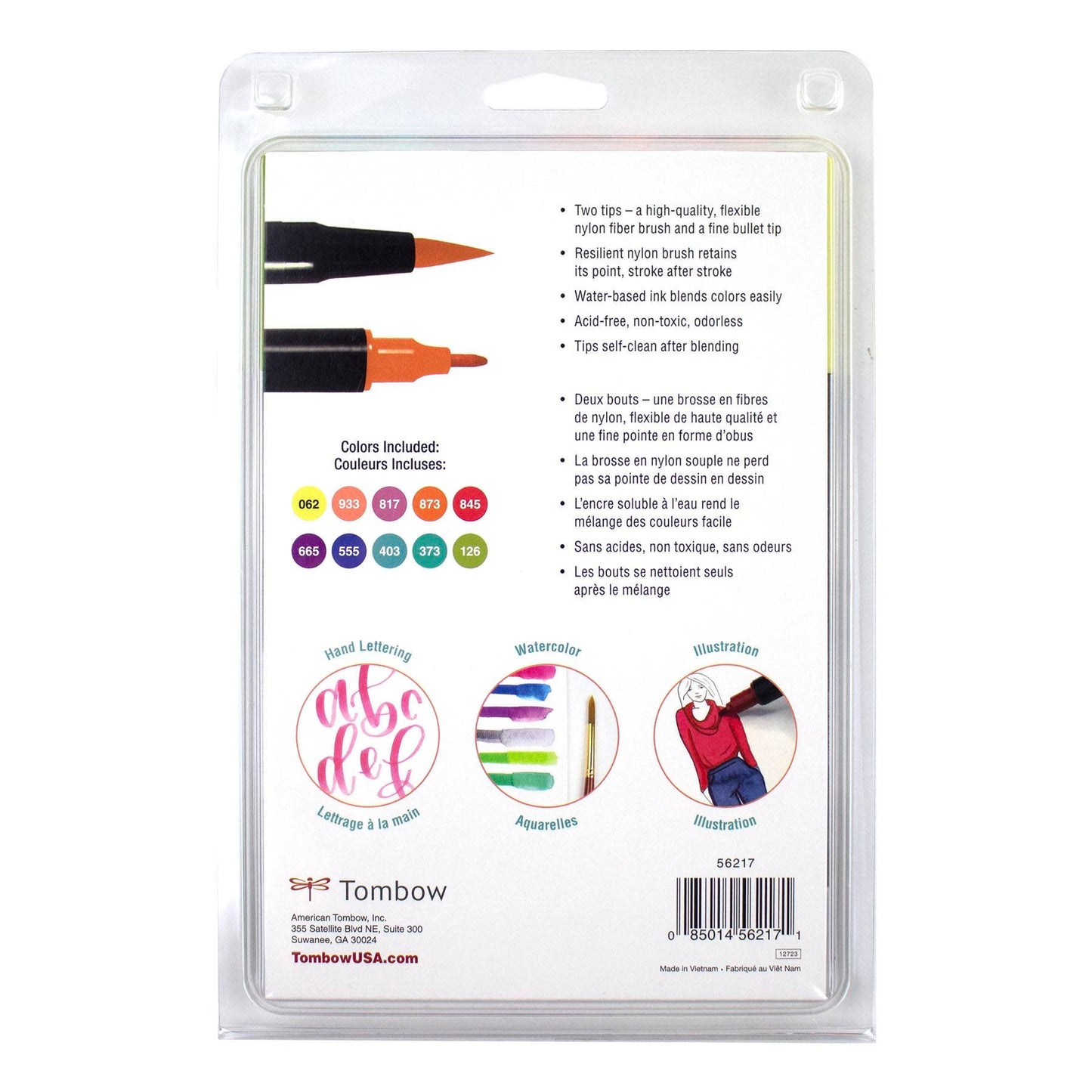 Dual Brush Pen Art Markers: Retro - 10-Pack