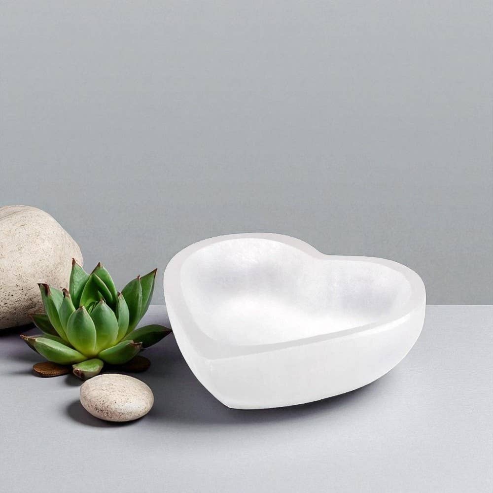 Selenite Trinket Holder - Heart