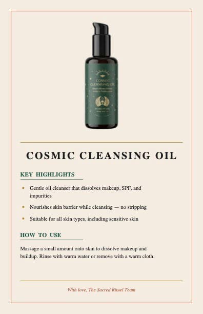 Cosmic Cleansing Oil~ Infused with Arnica & Frankincense