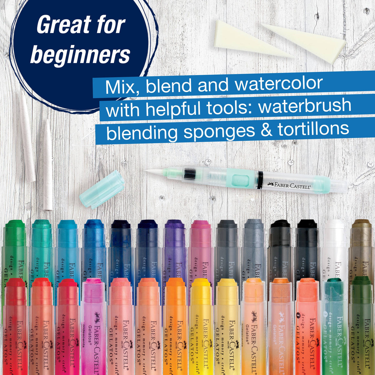 Gelatos Pigment Sticks Art Gift Set for Hobby Artists 1