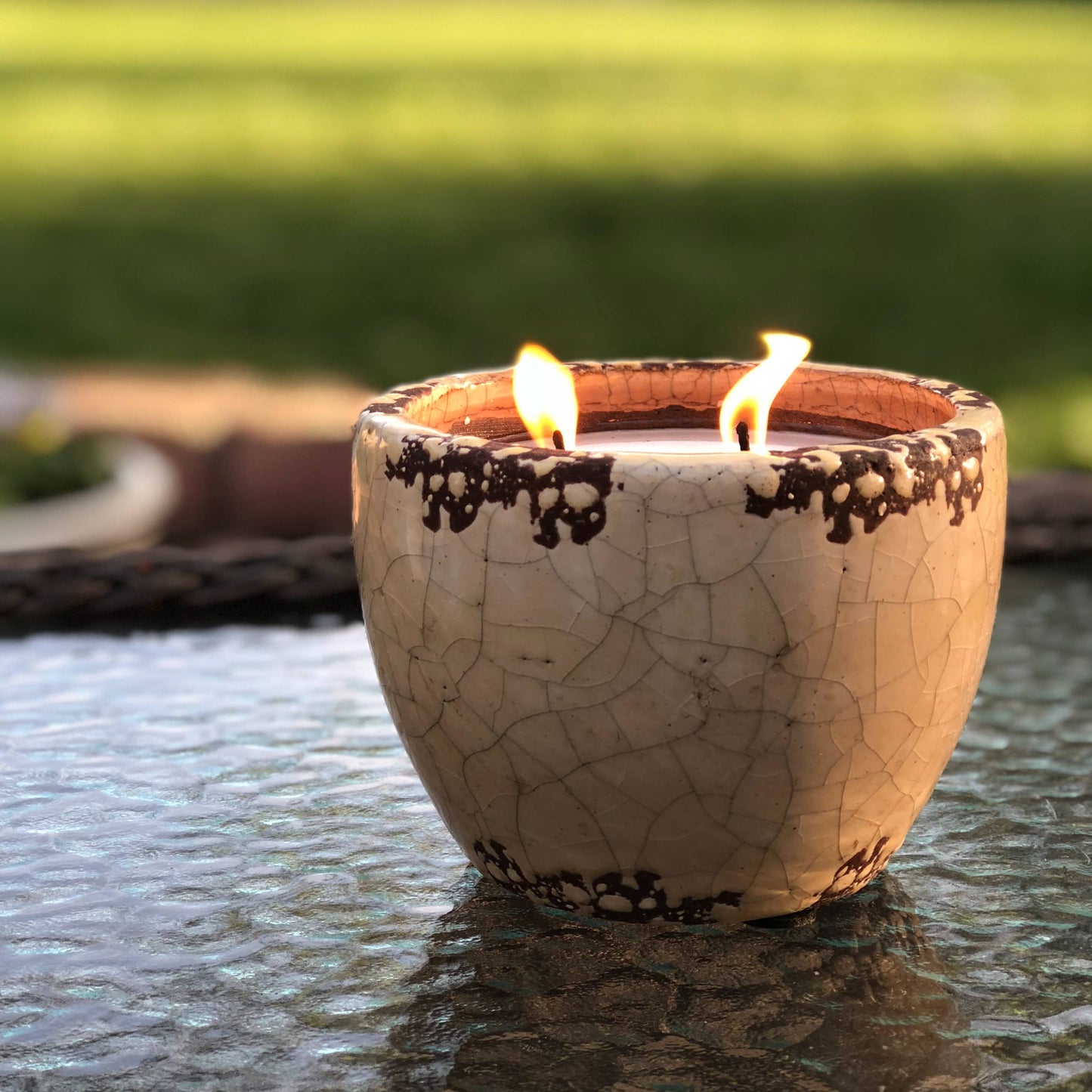 Mosquito Repellent Ceramic Garden Candle (13oz) - Case of 6