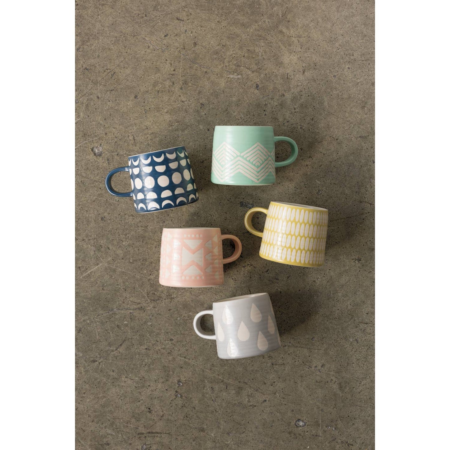 Danica Studio Ink Imprint Stoneware Mugs 12 oz