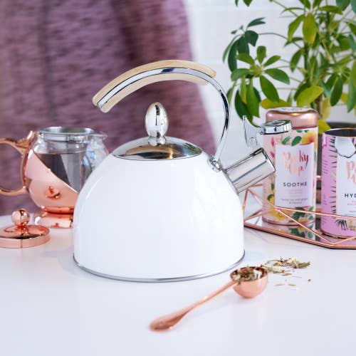 Presley™ White Tea Kettle by Pinky Up®