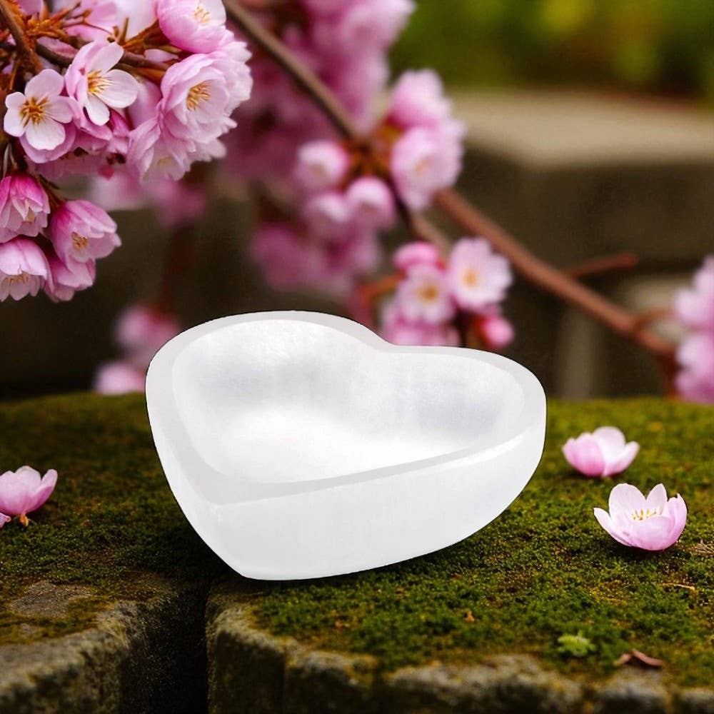 Selenite Trinket Holder - Heart