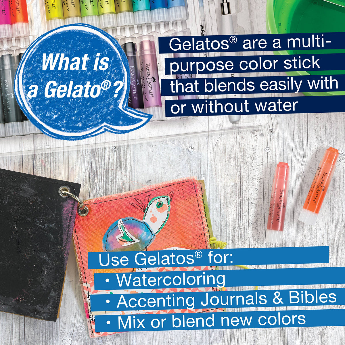 Gelatos Pigment Sticks Art Gift Set for Hobby Artists 2