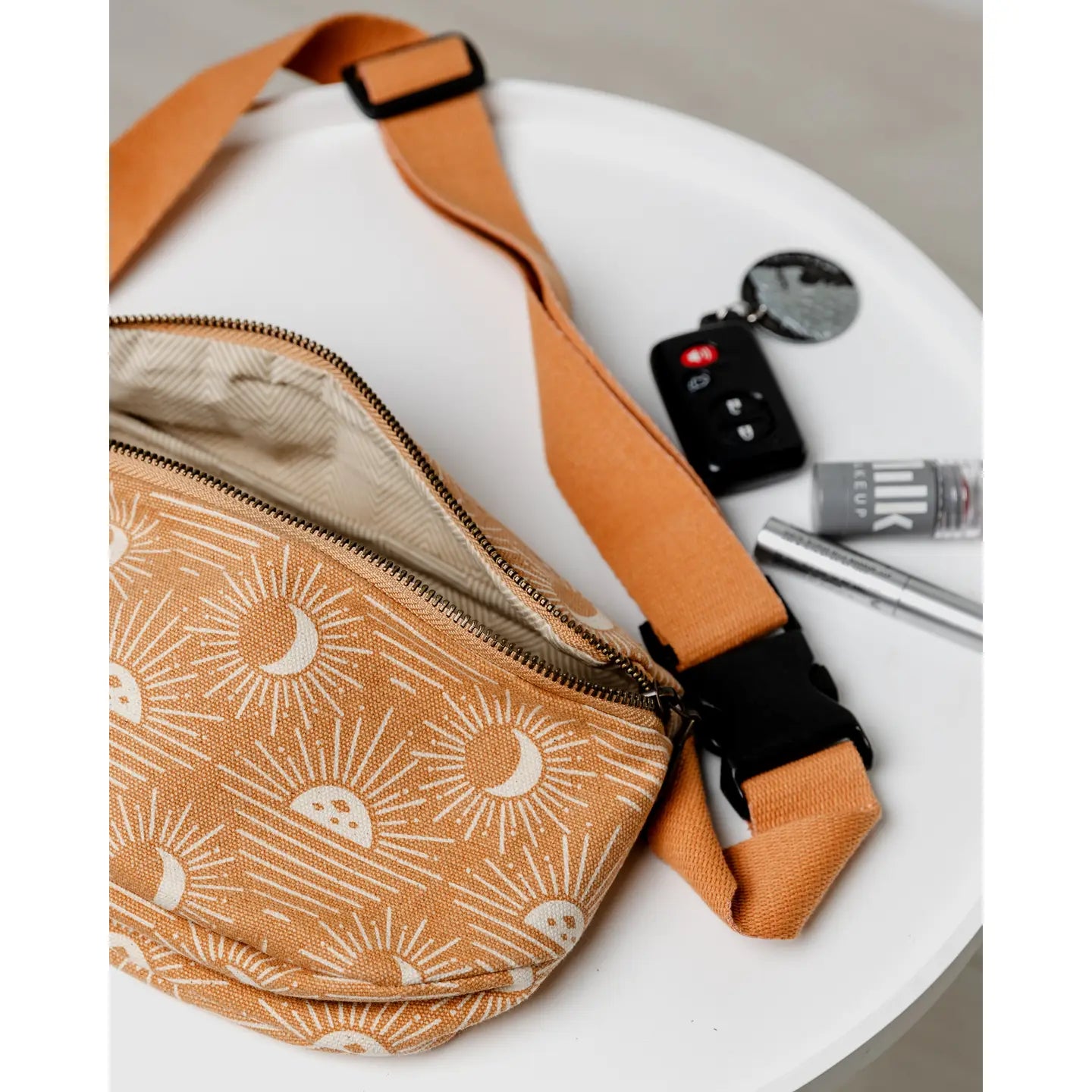 Cotton Hip Bag with Adjustable Strap