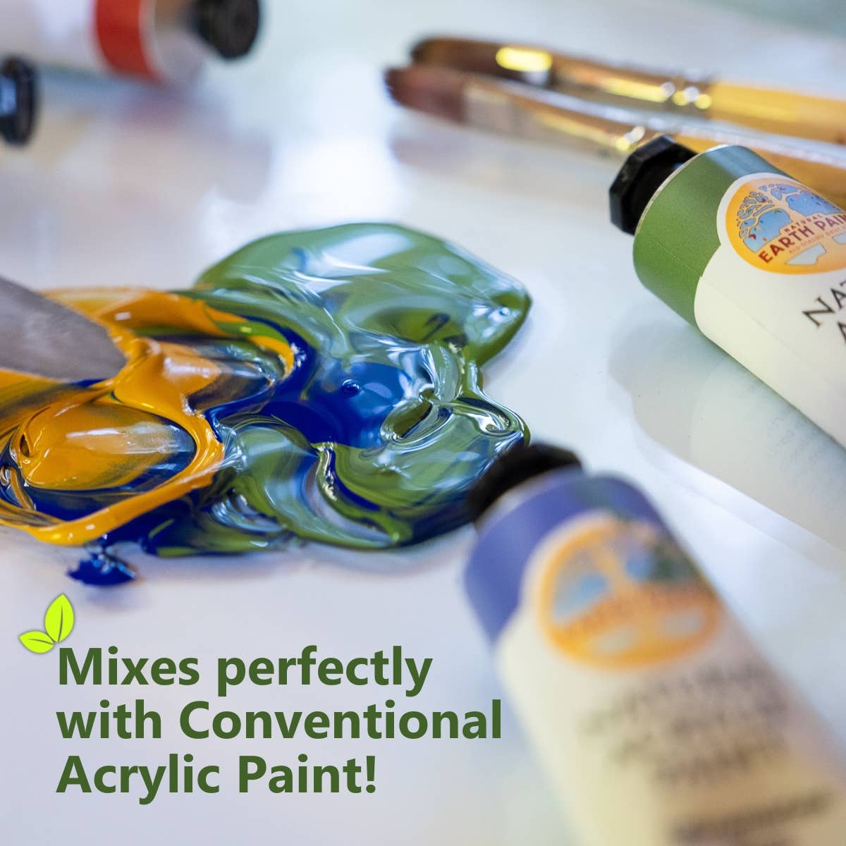 NEW! Natural Acrylik Paint - 4 Color Box Sets