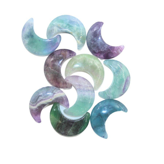 Crystal Moon - Fluorite, pack of 10