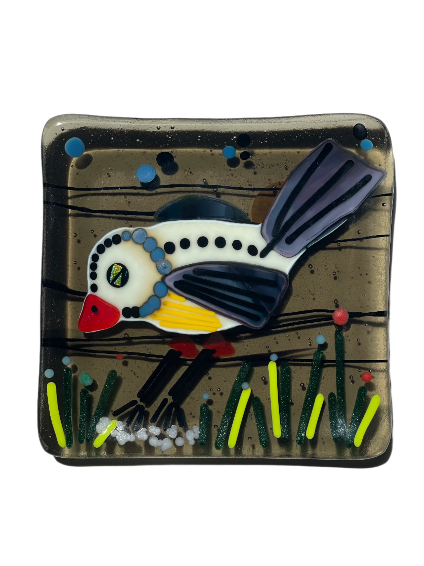 Fused Glass -  5" x 5" Square Dish (Depths Vary)