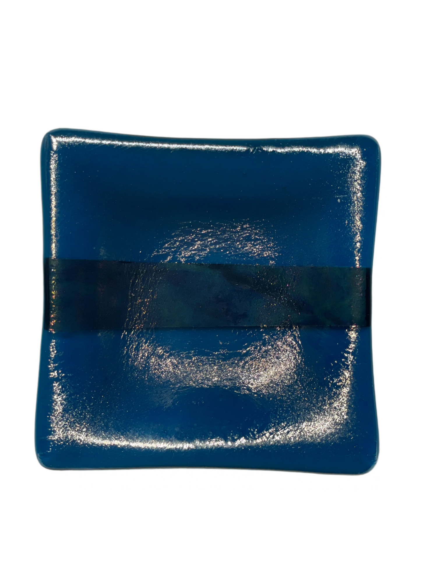 Fused Glass - 3" x 3" to 3.25" x 3.25" Square Dish (Depths Vary)