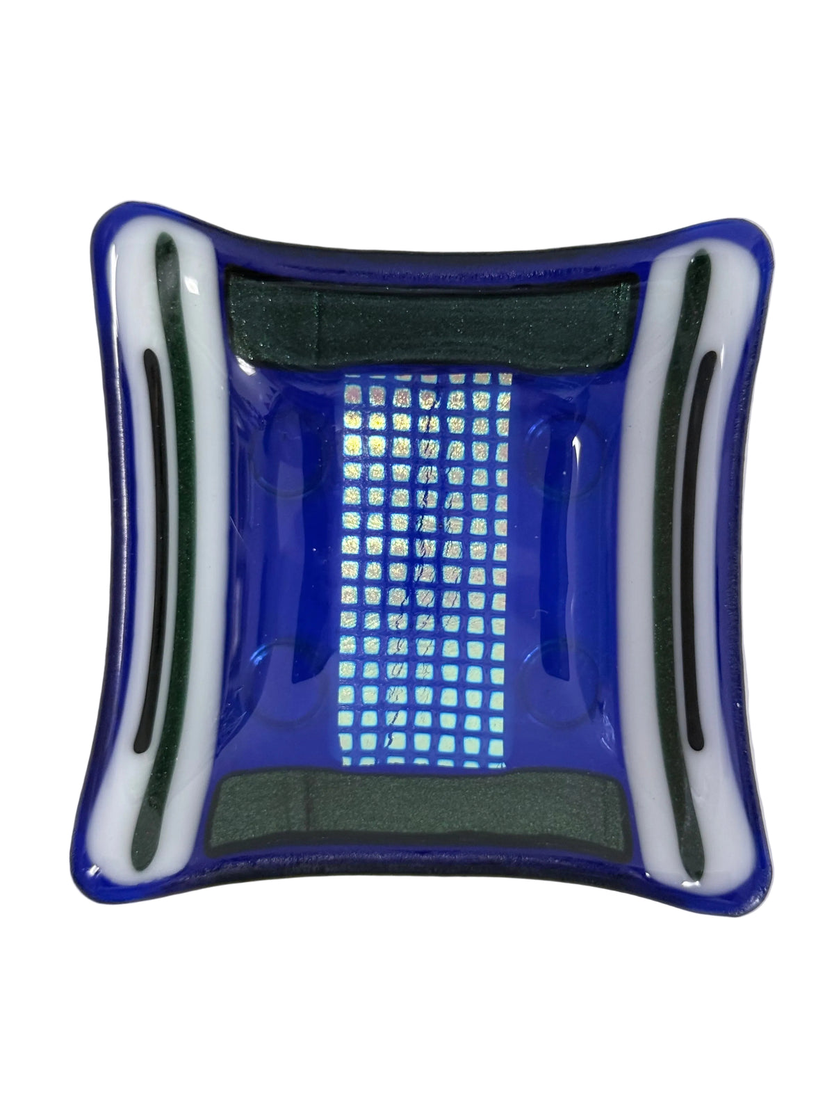 Fused Glass - 3" x 3" to 3.5" x 3.5" Square Dish (Depths Vary)