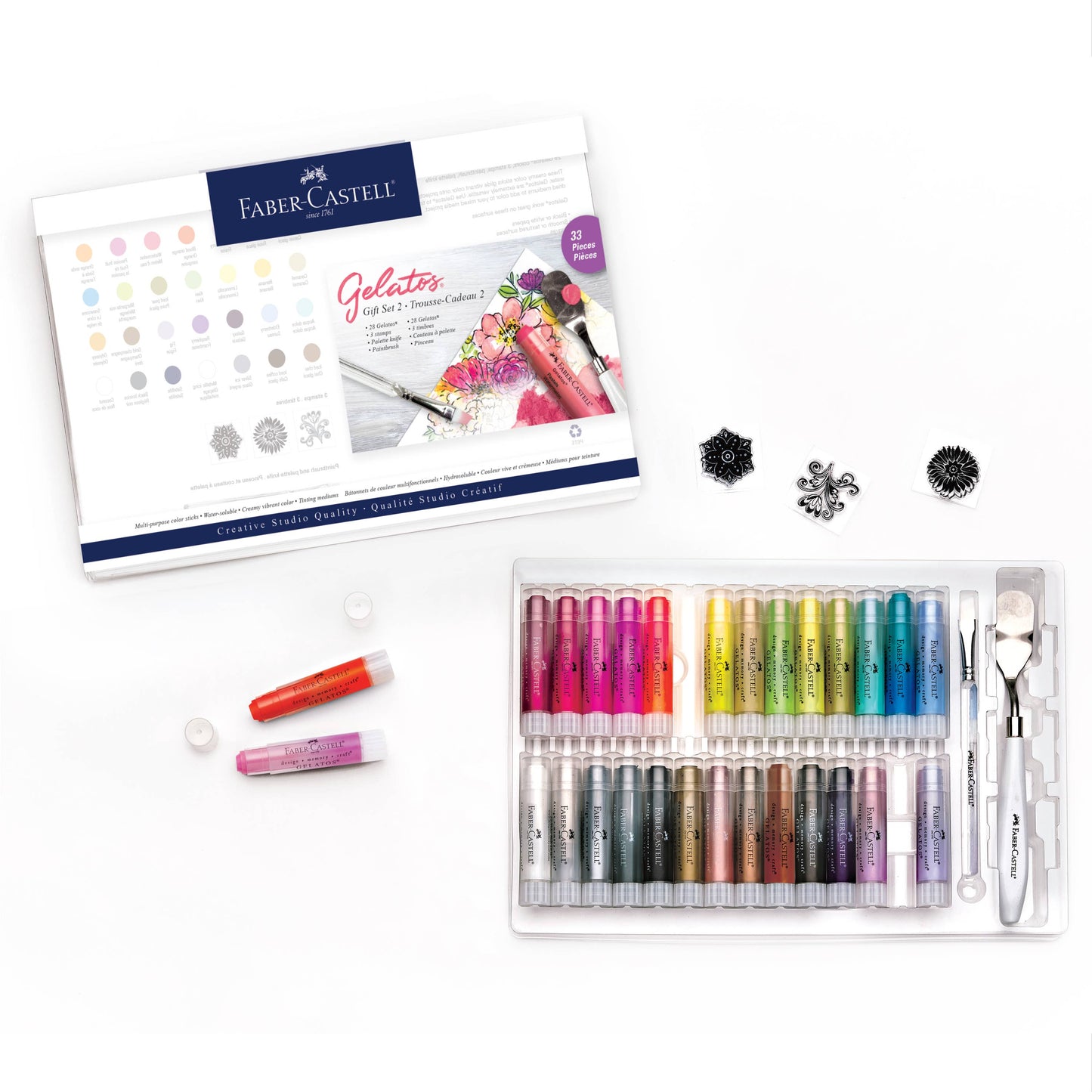 Gelatos Pigment Sticks Art Gift Set for Hobby Artists 2