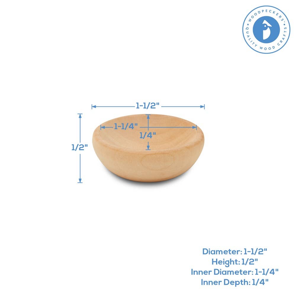 Mini Wooden Bowls