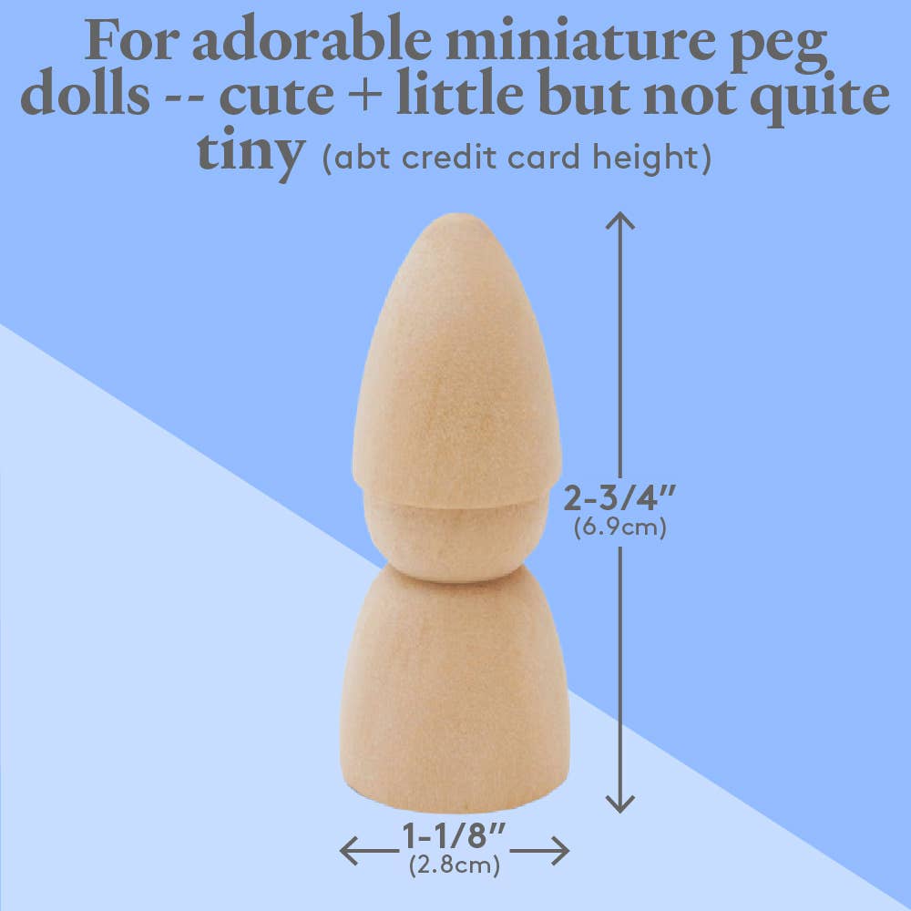 2-3/4" Gnome Peg Doll
