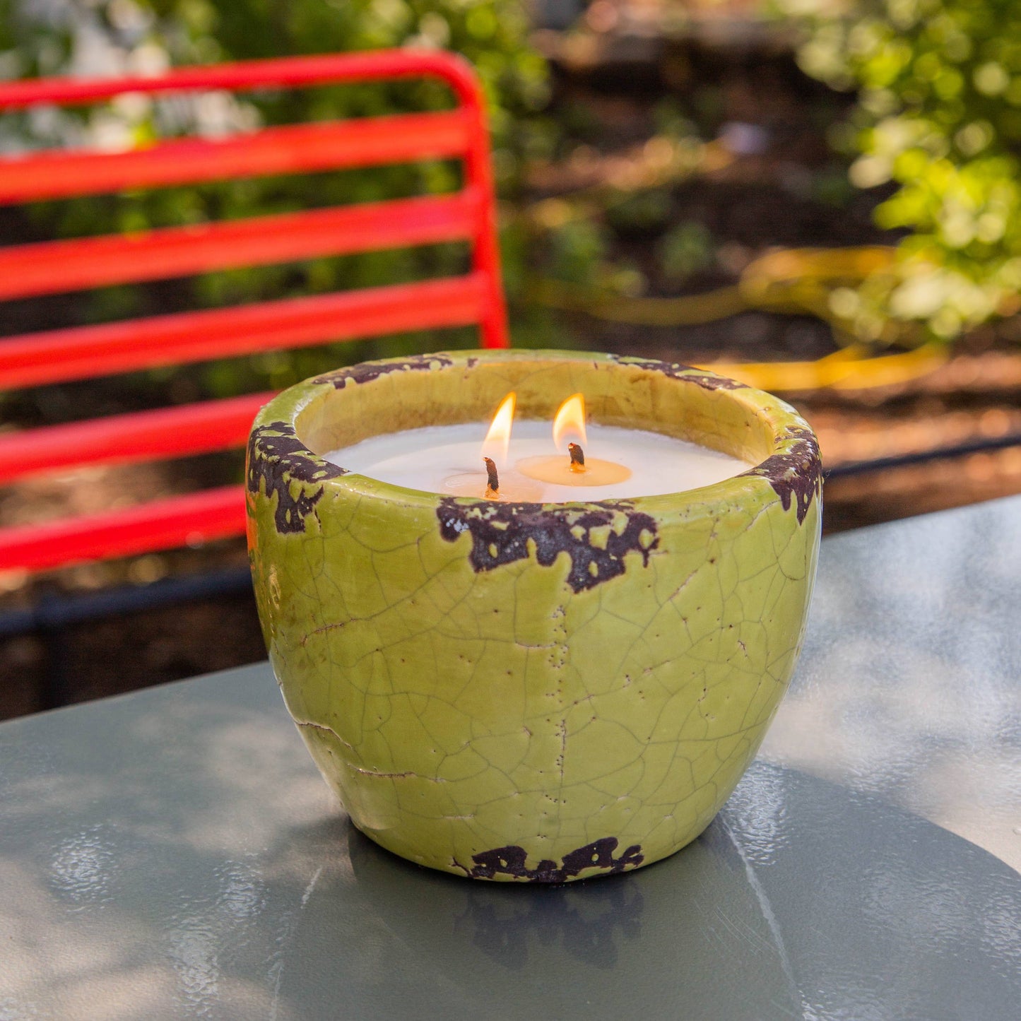 Mosquito Repellent Ceramic Garden Candle (13oz) - Case of 6