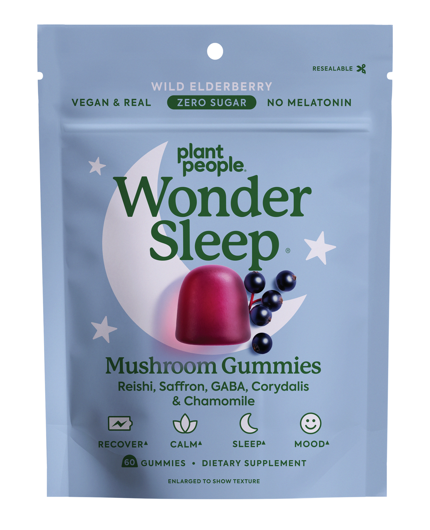 WonderSleep Mushroom Gummies Supplement for Sleep (60 ct)