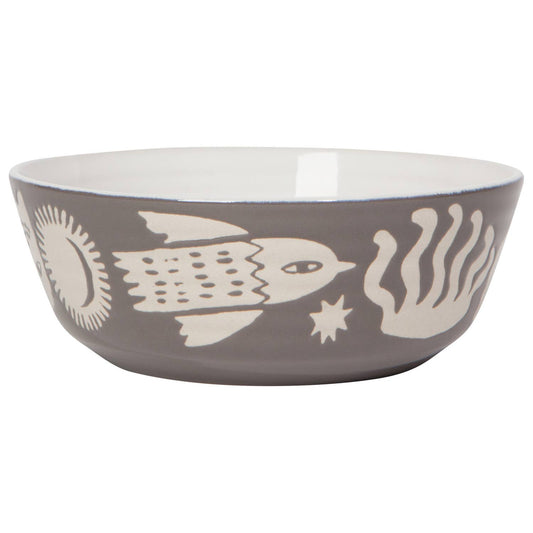 Danica Studio Timber Imprint Ceramic Bowl, 6 inch DIA