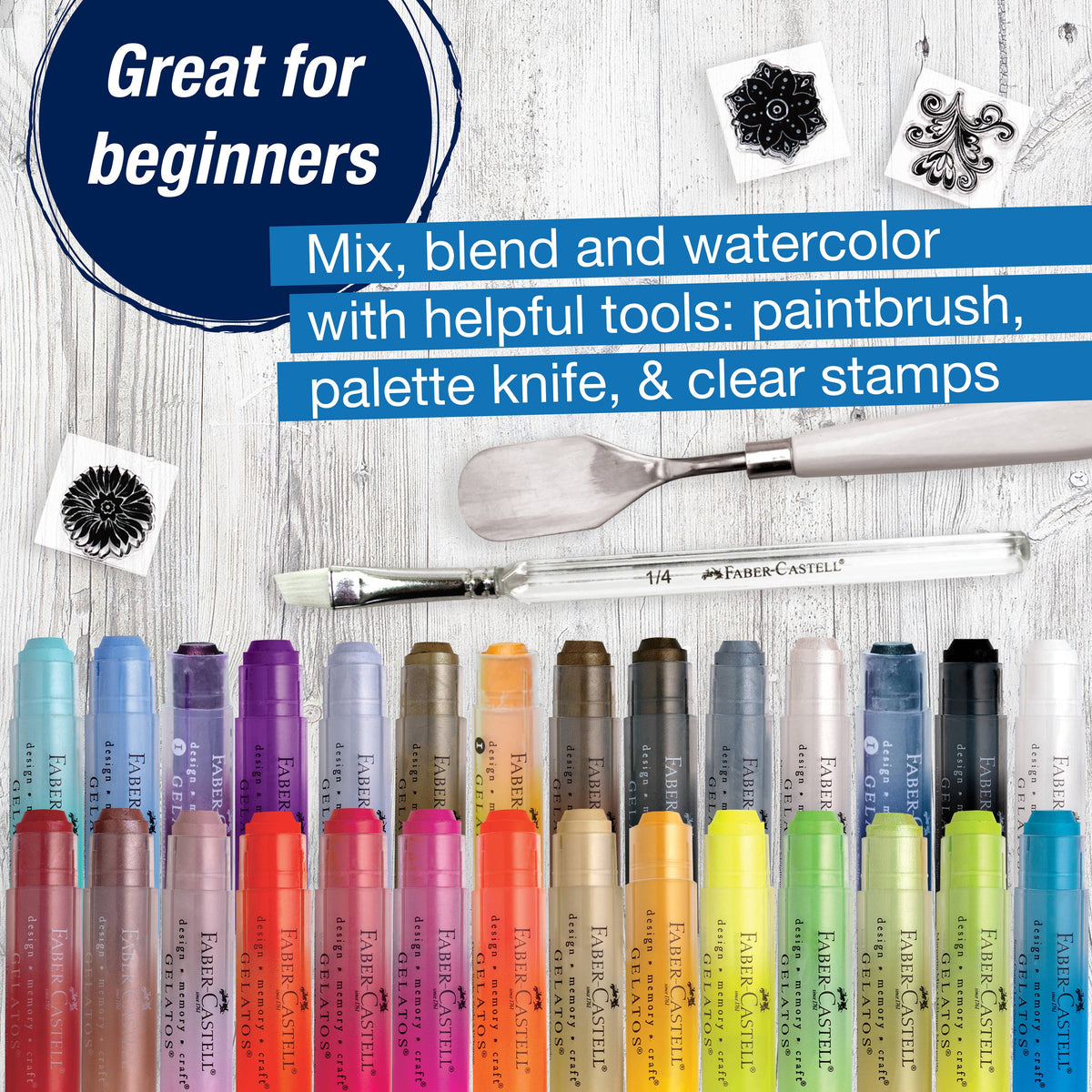 Gelatos Pigment Sticks Art Gift Set for Hobby Artists 2