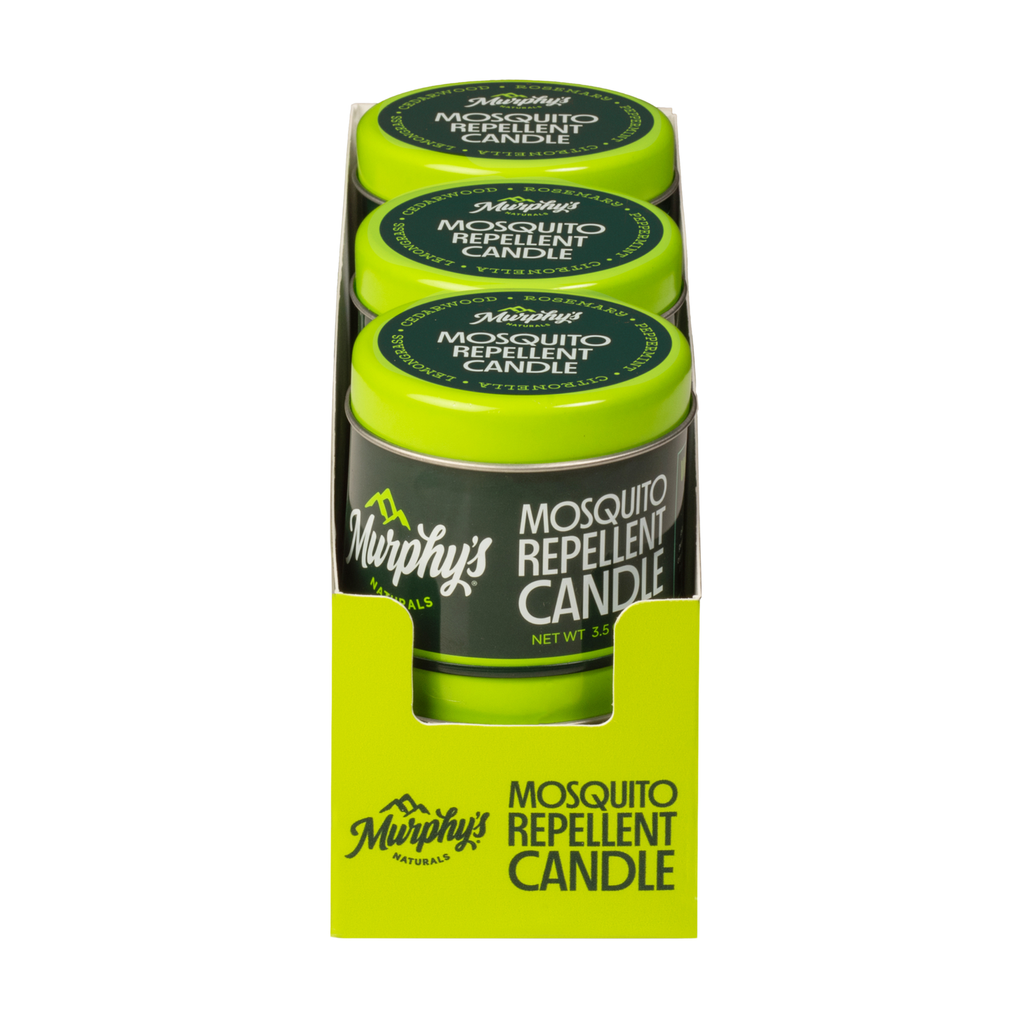 Mosquito Repellent Candle (3.5oz) - Display of 6