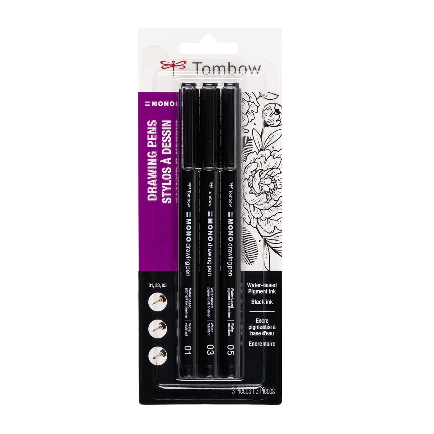 MONO Drawing Pens - 3-Pack