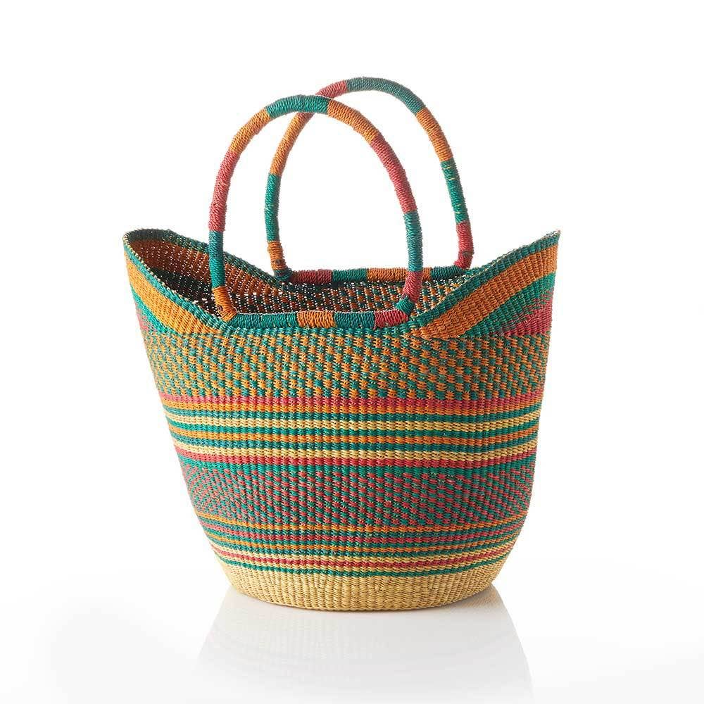 Multi African Tote Basket