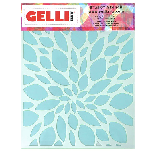 Leaf Stencil - Designed to print with 8x10 Gelli Arts® printing plate